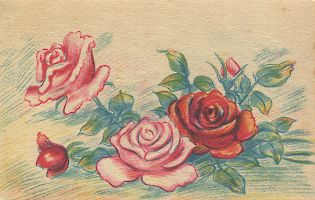 Карточка для рисования по образцу (г. Харбин, 1930-1940 гг.)